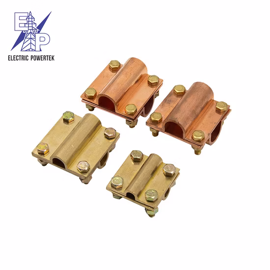 Nice Price Copper Grounding Clamp Copper Tape Clamp for Wire Connecting Clip Copper Tape