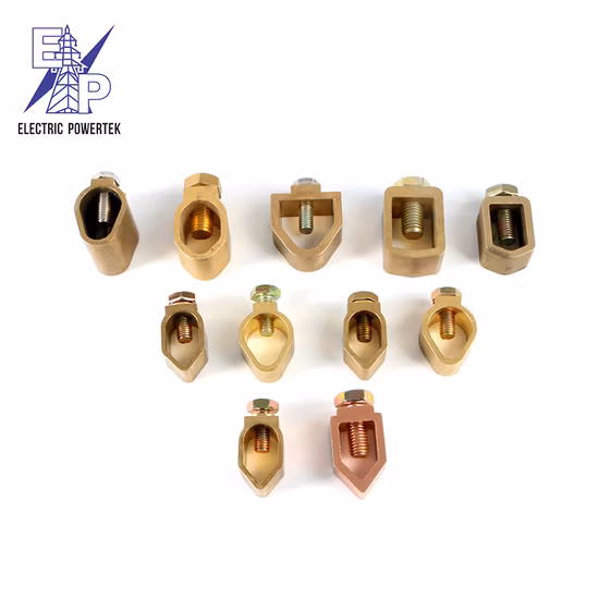 Professional Ground Wire Clamp Rod Tape Brass Clamp a Type