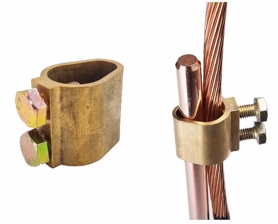 Heavy Duty Type Bronze Ground Clamp for Cable Wire Connector