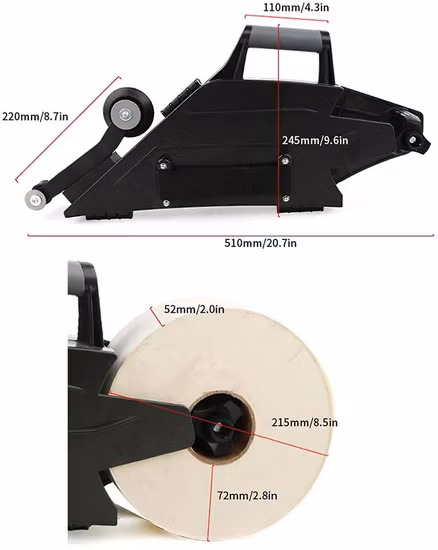 Drywall Board Taping Tool Quick Clamping Gypsum Board Joint Tool Flat Box with Roller Wheel